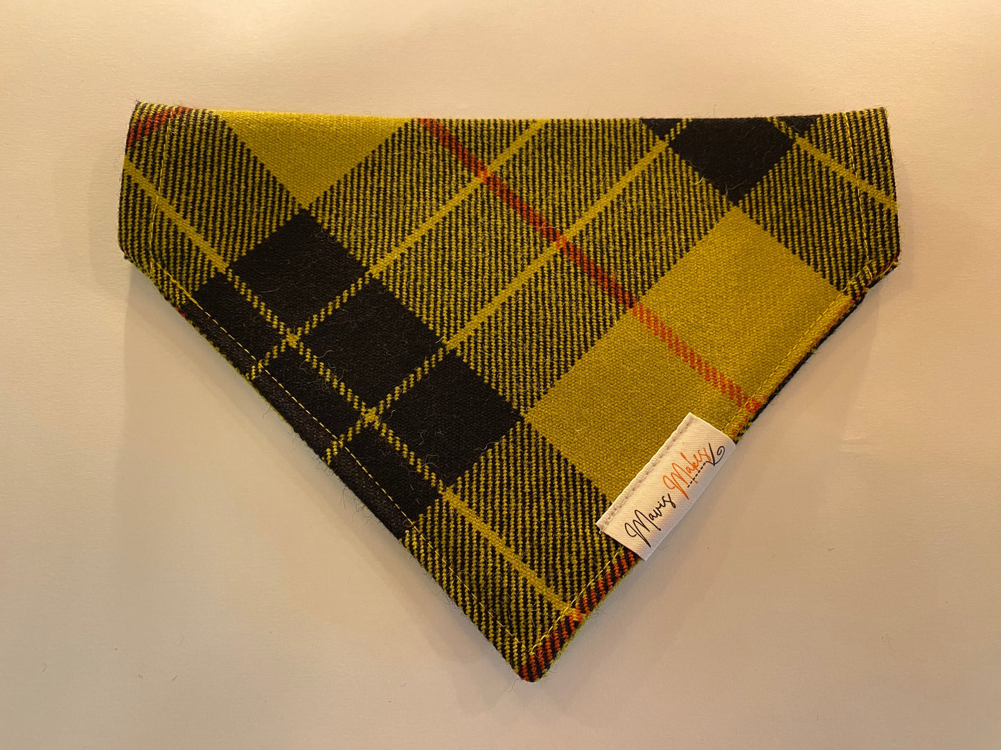 Scottish Royal Dog Bandana - Yellow / Black