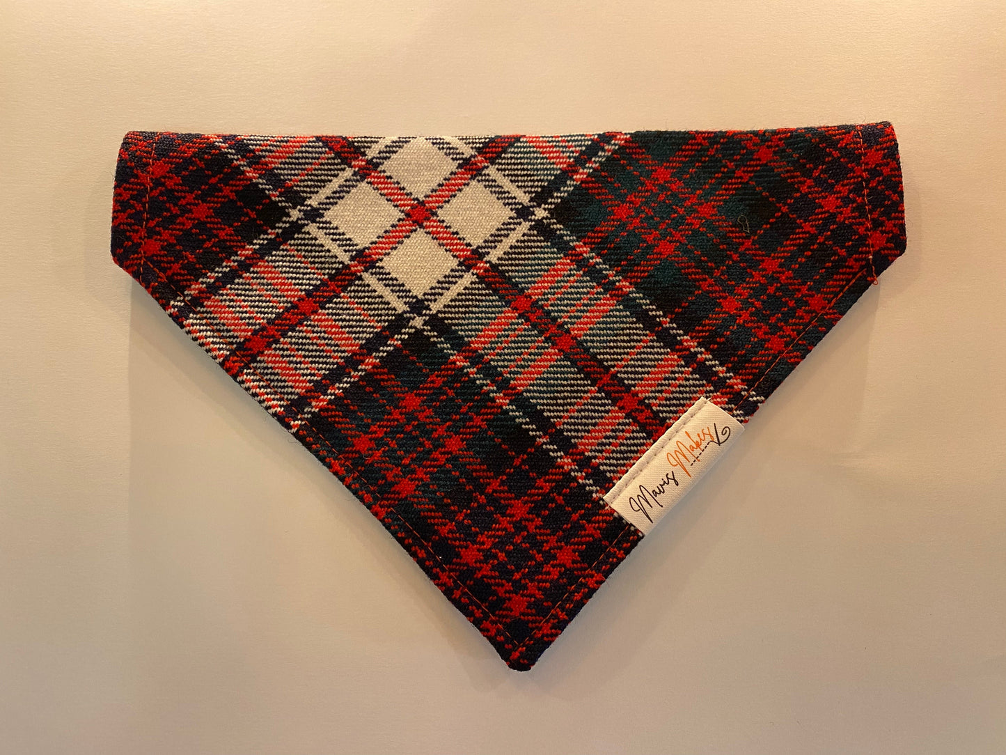 Scottish Royal Dog Bandana - Red / White