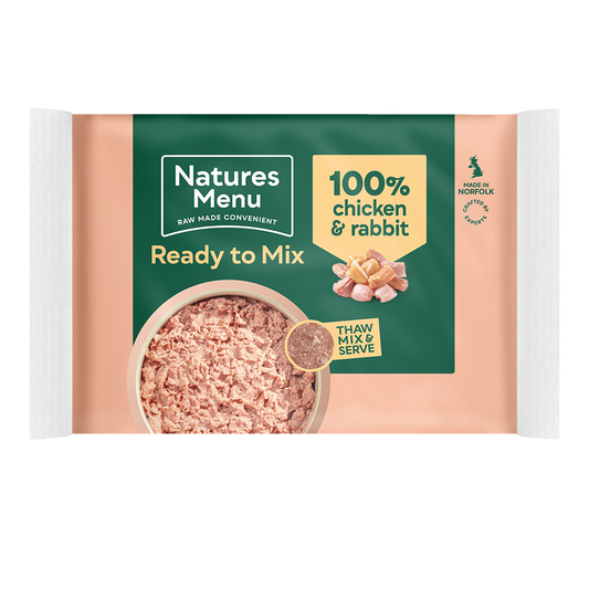 100% chicken & rabbit block (400g)