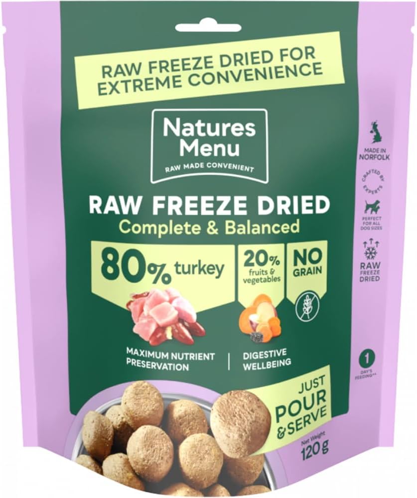 80% Turkey RAW FREEZE DRIED (120g)