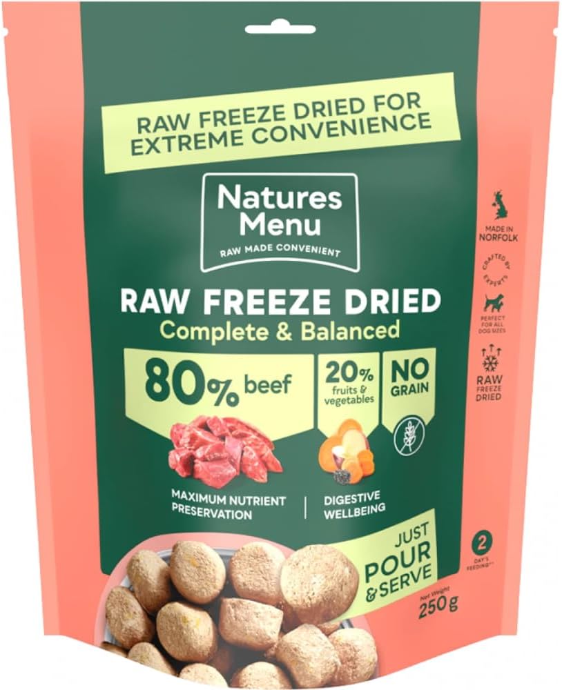 80% Beef RAW FREEZE DRIED (250g)