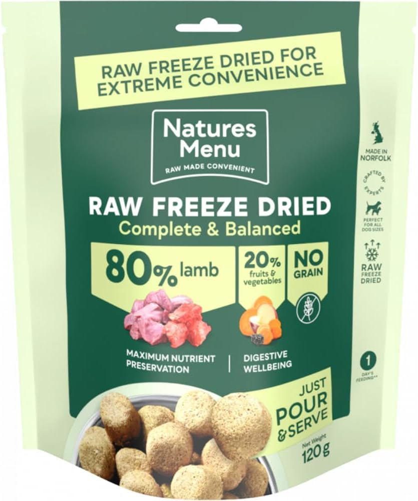 80% Lamb RAW FREEZE DRIED (120g)