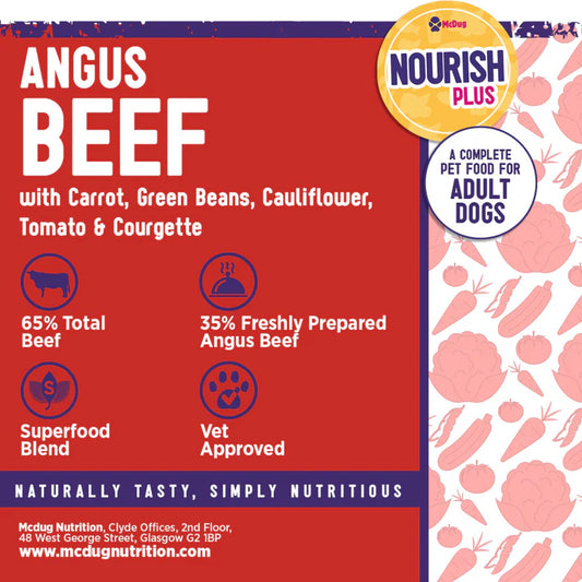 McDug Nourish Plus Farm Raised Angus Beef (Adult Dog), 2 kg