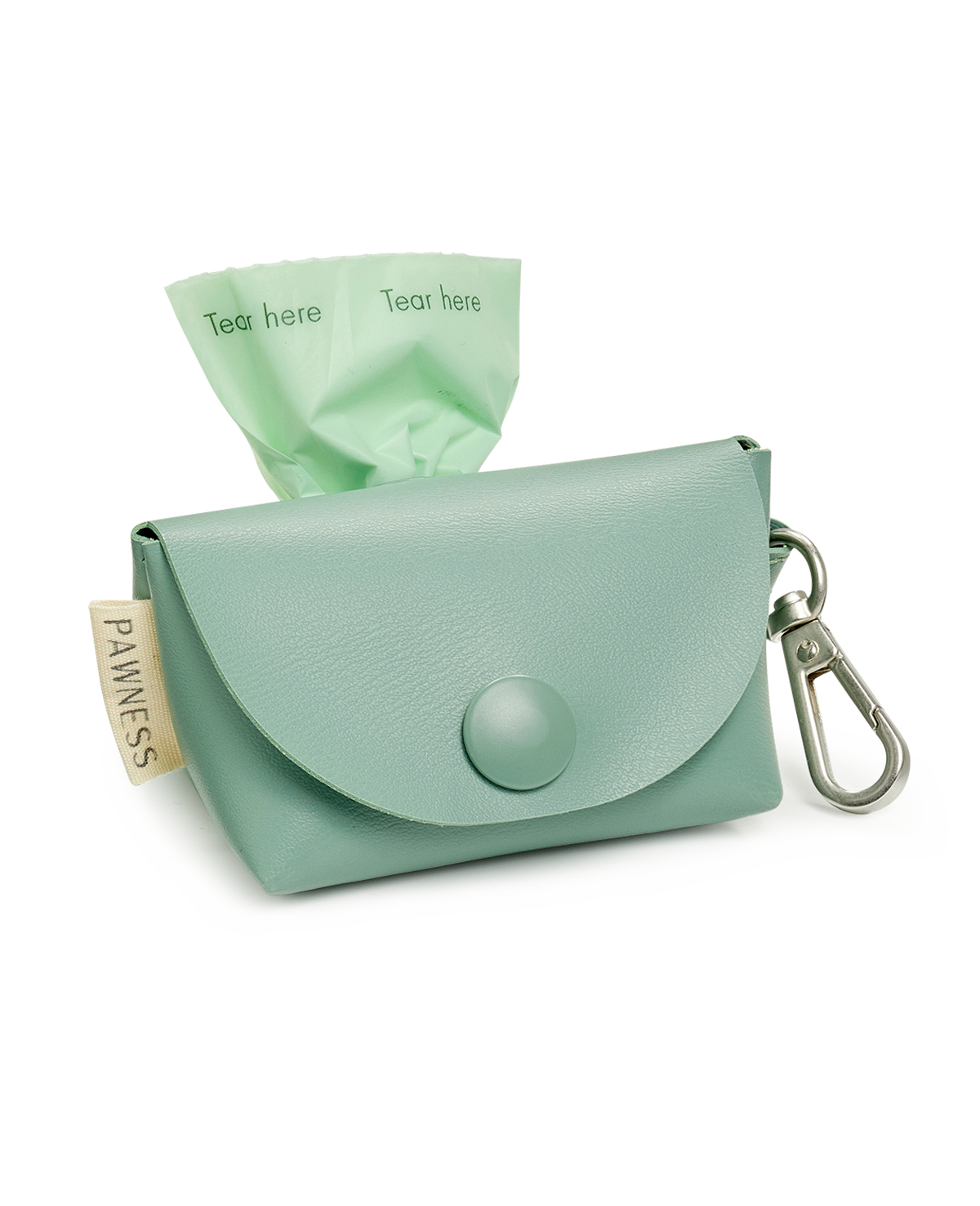 PAWNESS Vegan Leather Poo bag Holder - Emerald