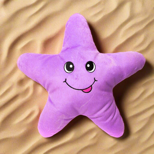 Sustainapaws Starfish 100% Recycled Plastic Plush Dog Toy, Big