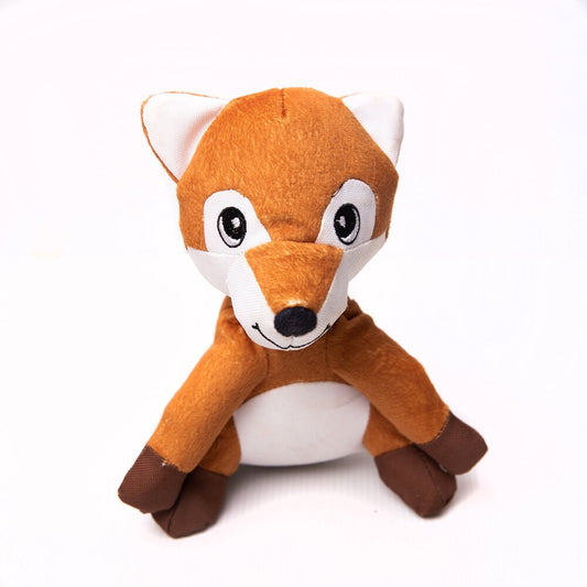 Sustainapaws Fox 100% Recycled Plastic Double Layered Plush Dog Toy