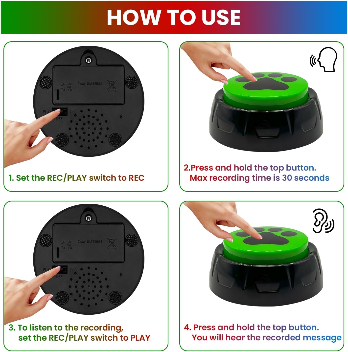 Dog Talking Button Set