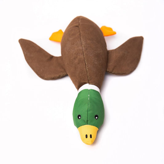 Sustainapaws Recycled Plastic, Double Layered DUCK With No squeaker Plush Dog Toy