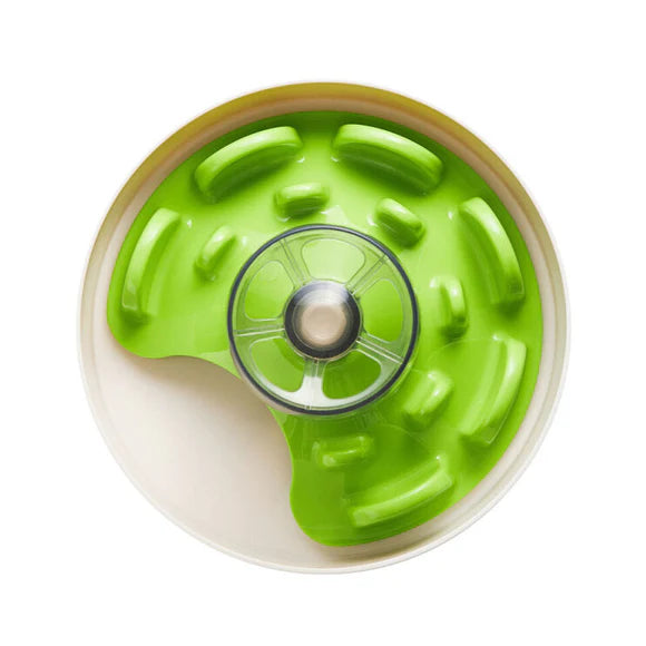 PetDreamHouse SPIN Interactive Dog Feeder Palette Green Tricky